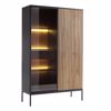 Liberta - Maison MYSTERY Bitrina Fusiko Skouro/Mavro me 2 Portes 104x39x166cm 05-0811